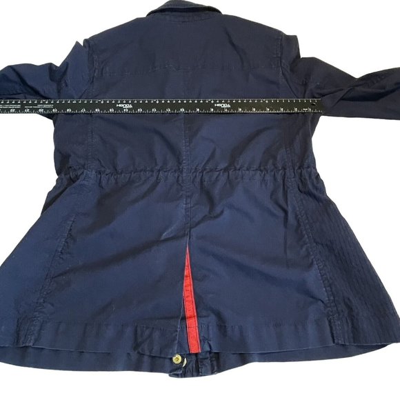 Tommy Hilfiger Full Zip Field Style Utility Chore Jacket Size Small Navy Blue - Picture 6 of 9